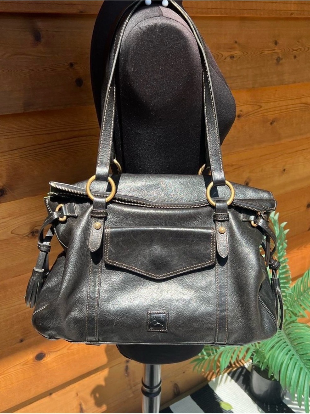 Dooney & Bourke Black Florentine Satchel